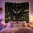 thumbnail image 2 of Crescent Moon Tree in an Alchemist Garden, Mystical Fantasy for Plant Lovers, Apothecary Forest Decor, Halloween Gift Tapestry Wall Hanging for Bedroom, Living Room and Dorm, 2 of 7