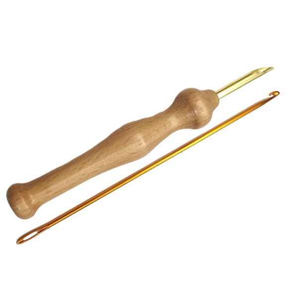 Toma Punch Needle Crochet Needles Sewing Accessories Hole Wooden Handle
