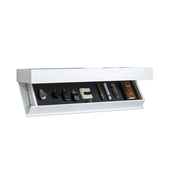Stylish Box with Concealed Compartment Discreet Valuable Storage Solution Wall-Mounted Floating Shelf for Bedroom