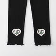 thumbnail image 5 of ATOGUTA Girls Capri Leggings Kids Stretchy Elastic Waist Athletic Pants Summer Slim Skinny Sports Casual Tights Size 3T-15, Black, 5 of 5