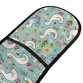 thumbnail image 2 of Dailycode Double Sided Oven Mitt with Loop Heat Resistant Kitchen Long Potholders 7" x 35" Cartoon Goose Flower Leaf, 2 of 6