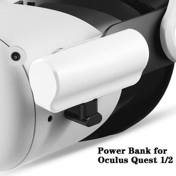 Batterie Powerbank Compatible avec Oculus/Meta Quest 2 et Quest, Charge Rapide de 3300mAh et Batterie Étendue Légère pour un Temps de Jeu Supplémentaire de 1,5 Heure