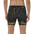 thumbnail image 4 of Cauagu Happy New Year Print Men's Boxer Briefs, Funny & Cute Underwear Elastic Waistband Briefs Ideal Gift for Men,1-Pack, 4 of 7