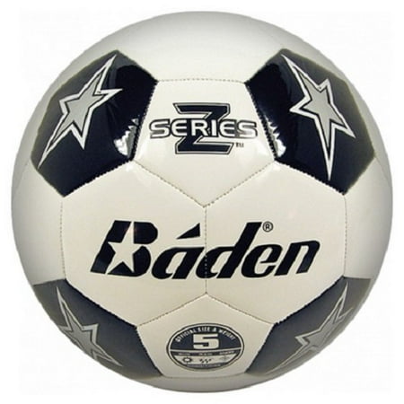 Baden S150D-701 Soccer Ball  Size 5  Black and White
