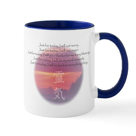 

CafePress - Reiki Principles Mug - 11 oz Ceramic Mug - Novelty Coffee Tea Cup