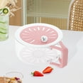 thumbnail image 4 of Cesta de drenaje, linda canasta de frutas de dos niveles para fiestas, comedor, frutas rosa, 4 of 7