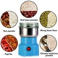thumbnail image 2 of Multifunction Smash Pulverizer Grinding Machine Household Electric Grain Grinder Mill Spice Herbs Stainless Steel Blade Coffee Bean Spice, Nut, Seeds, Grains Blue, 2 of 7