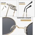 thumbnail image 3 of Gafas de sol polarizadas vintage redondas Yashi morado, 3 of 3