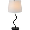 thumbnail image 4 of Signature Home Collection Swirl Design Table Lamp with Tapered Drum Shade- 19.75" - Black and White, 4 of 5