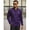 Purple, variant on COOFANDY Mens Shirt Slim Fit Dress Wrinkle Free Business Plaid Button Down Collar