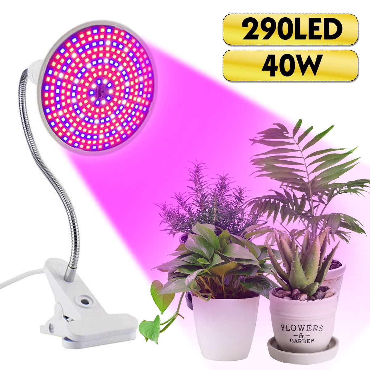40W 290 LED Plant Grow Light,Flexible Gooseneck Hydroponic 40W 290 LED Plant Grow Light,Flexible Gooseneck Hydroponic