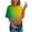 02-Green, variant on Giftesty Womens Plus Size Women's Summer Tie-Dye Short Sleeve Crew-Neck T-Shirt Casual Tee Tops（S-5XL）