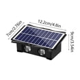 thumbnail image 4 of AuroraX Solar Powered Wall Light Outdoor Solar Lights for Yard Decorative Color Changing Double Head Dusk to Dawn Waterproof Outdoor Wall Lighting Gold, 4 of 6