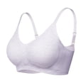 thumbnail image 2 of HVOBTTY Women's Bra Solid Color Wireless Gathered Breathable Comfortable Casual Everyday Daily Wear, XXL, 2 of 4