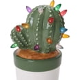 thumbnail image 6 of Milltown Merchants Lighted Green Cactus Ceramic Christmas Tree, 6 of 7