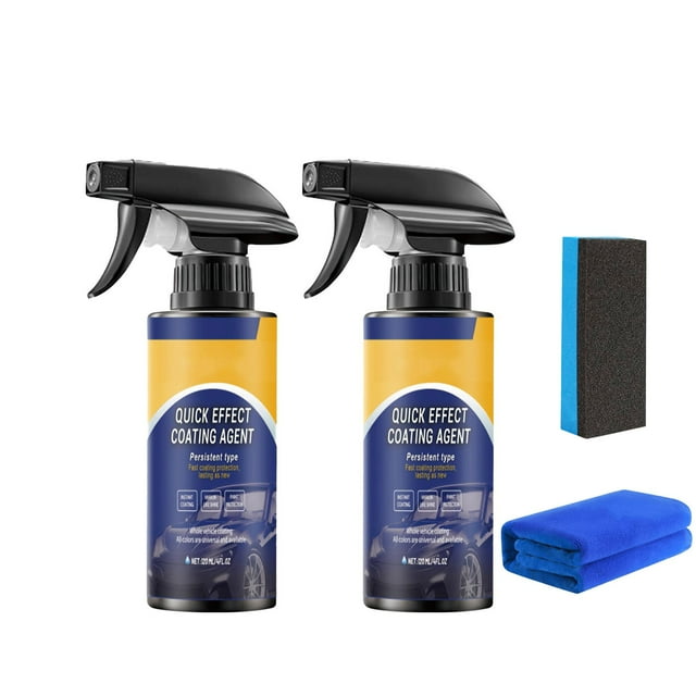 Automotive Crystal Coating Spray for Car Paint Protection - Enhances Gloss Seal Against Elements, Easy Apply Professional Shine 120ml