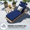thumbnail image 5 of Outdoor Chaise Lounge Cushion, Waterproof Fade-Resistant Patio Chair Pad for Pool Beach, 80 x 26 x 3in, 5 of 6