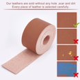 thumbnail image 4 of 1Roll Full Grain Leather Straps 1.5 Inches Wide 78 Inches Long Single Sided PU Leather Strip for DIY Crafts Projects Clothing Jewelry Wrapping Making Bag Strap Handles(Brown 1.5 Inches Wide), 4 of 8