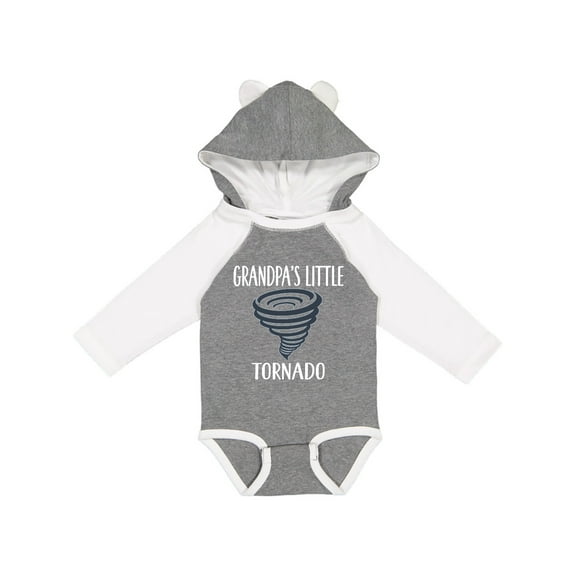 Inktastic Grandpas Little Tornado Boys Grandson Boys Long Sleeve Baby Bodysuit