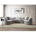 thumbnail image 3 of ACME Ivria Fabric Upholstered Sectional Sofa with 9 Pillows in Gray, 3 of 8