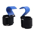 thumbnail image 4 of Ganchos para levantamiento de pesas DYNWAVEMX Soporte de agarre manual Azul 2x, 4 of 8