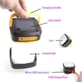 thumbnail image 3 of Maoww Solar Lantern Foldable Rechargeable Handheld Lighting Lantern Portable 3 Gear LED Lantern Orange, 3 of 6