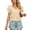 Yellow, variant on Kingdiese Womens Summer Casual V Neck Short Sleeve T Shirt Loose Fit Double Layer Sleeve And Collar Top Trashier Shirts, Size XXL