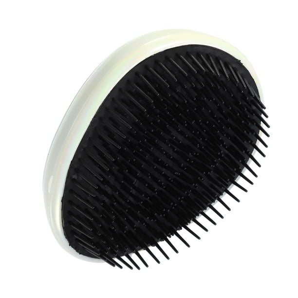 Cepillo de cabello portátil de viaje Unique Bargains, cepillo de masaje en forma de huevo mini para mujeres en blanco