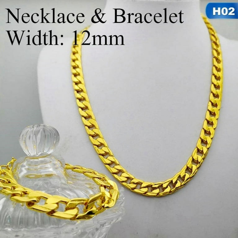 Gold plated chains on sale walmart