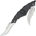 thumbnail image 6 of SZCO 5" Black Skull Folding Knife, Dual Stainless Steel Blades with Skull Design Handle, Tactical EDC Tool for Daily Tasks, 6 of 7