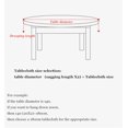 thumbnail image 3 of Cotton And Linen Tablecloth, Nordic Style Idyllic Round Table Cover For Restaurant In Your Home, 3 of 3