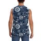 thumbnail image 4 of Balery Sailing Cruises Nautical Camisetas sin mangas para hombre, absorbe la humedad y protege contra el mal olor.-X-Large, 4 of 7
