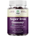 thumbnail image 3 of Natures Craft Extra Strength 45mg Iron Gummies with Vitamin C & B Complex, Grape Flavor, 90 Count, 3 of 10