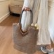 thumbnail image 4 of Bolso All-Match Tote Weaving hombro vintage mujer gran capacidad paja damas verano diario, 4 of 9