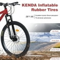 thumbnail image 4 of LuckyNote 26 Inch Mountain Bike for Adults with 24 Speed Suspension Fork and Disc Brakes, KENDA Tires, Red, 4 of 6