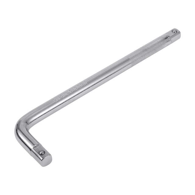 Herramienta de extensión de socket de impacto de 1 Pcs Unique Bargains 260x80mm tono plateado de acero aleado para reparación de automóvil, motocicleta, dirtbike, forma L, 1/2 pulgada de transmisión