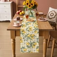 thumbnail image 2 of Summer Lemon Table Runner 72 Inches, Tropical Botanical Leaves Yellow Plaid Bed Runner Dresser Scarves Tabletop for Indoor Outdoor Parties/Ceremony/Banquet, 14" x 72", 2 of 9