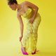 thumbnail image 1 of Vestido de tirantes de encaje floral 3D Sin mangas Túnica de mujer Vestido sexy Ropa de club nocturno FLhrweasw Nuevo, 1 of 9