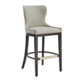 thumbnail image 6 of Blair Modern Wood Upholstered Barstool in Stone - Set of 3, 6 of 8