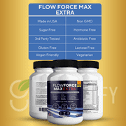 GREENVIFY Flow Force Max Extra Prostate Supplements for Men Capsules, Health Supplements - Maximum Strength, All Natural to Support Normal & Healthy Function (300 Capsules) (5 Pack)