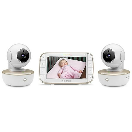 Motorola MBP855CONNECT-2 5-Inch HD Video Baby Monitor with WiFi and Two