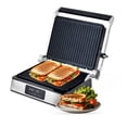 thumbnail image 1 of Parrilla Eléctrica XL, Placas para Panini, Grill, Hot cakes y Waffles, Panel digital, Temp 120° a 230° AVERA GE01, 1 of 8