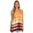 thumbnail image 5 of Sakkas Dakota Sky Sleeveless Blouse - Orange Cream - One Size, 5 of 6
