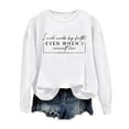 thumbnail image 4 of Women’S Sweatshirt Long Sleeve Sweatshirt Oversized Pullover for Women White Crewneck Sweatshirt Womens Fall Sweatshirts 2025 Trendy Womens Clothes, 4 of 4