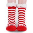 thumbnail image 2 of Women's Fleece Slipper Socks - Cozy & Warm Sherpa Socks, House Slippers with Non Slip Grippers - Winter Holidays Christmas Gifts, 2 of 6