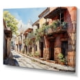 thumbnail image 2 of Designart "Green Beige Mexico Colonial beauty Watercolor" Mexico Wall Decor, 2 of 5