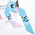 thumbnail image 4 of 4 Pcs Foulard Cravate Polyvalente à la Mode Florale Tout-Aller Bandeau Décoratif Foulard de Cou pour Dames, 4 of 10