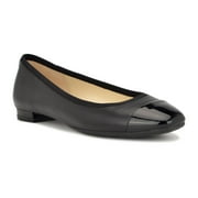 Nine West Ollin Women's 9X9 Slip-On Flats Color: Black Leather Multi Size: 9.5