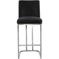 thumbnail image 4 of Meridian Furniture Heidi 26"H Velvet Counter Stool in Black, 4 of 8