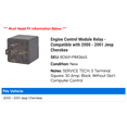 thumbnail image 2 of Engine Control Module Relay - Compatible with 2000 - 2001 Jeep Cherokee, 2 of 2